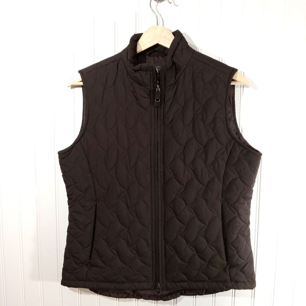 Royal Robbins Vest Womens Med Brown Quilted Full Zip Coat Outdoors Packable M